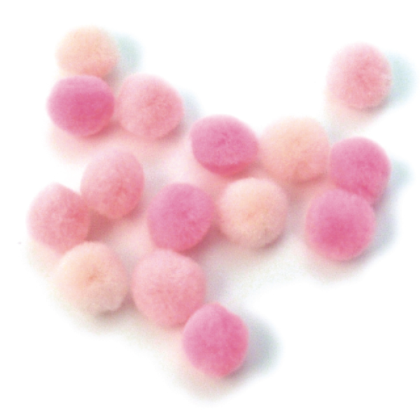 Pompons Rosa (1 Packung)